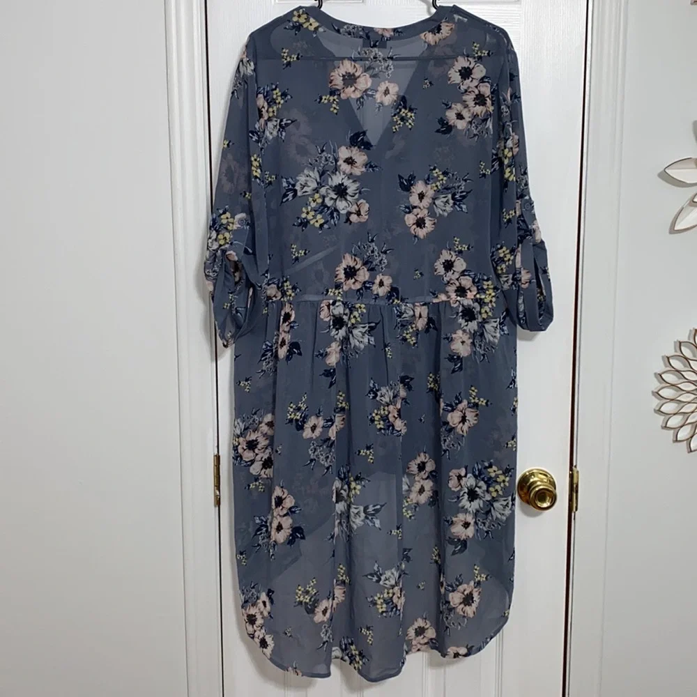 Torrid sheer tunic type of top. - Picture 2 of 3